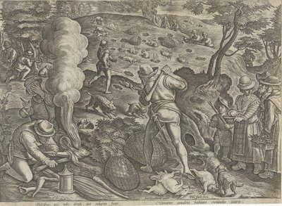 Konijnenjacht door Philips Galle (possibly)