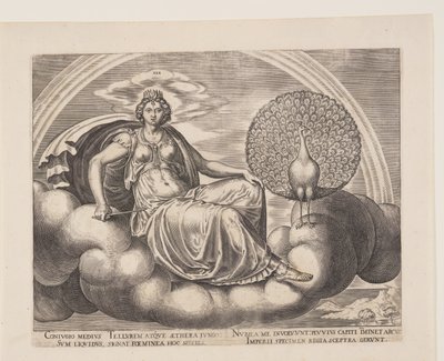 Lucht, uit De vier elementen door Philips Galle