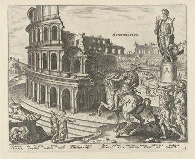 Colosseum in Rome door Philips Galle