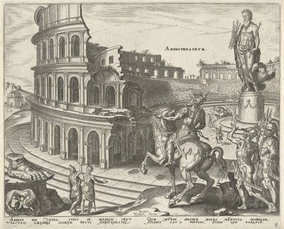 Colosseum in Rome door Philips Galle