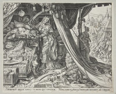 Judith doodt Holofernes door Philips Galle