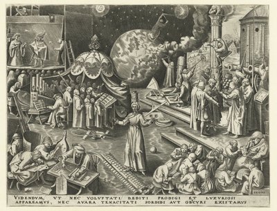 Matigheid (Temperantia) door Philips Galle