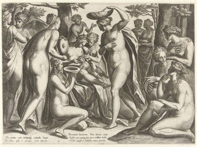 Opvoeding van Adonis door Philips Galle