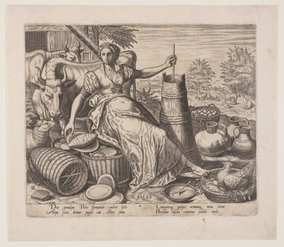 Pales, van De beroepen door Philips Galle