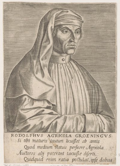 Portret van Rudolf Agricola door Philips Galle