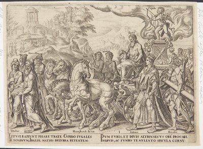 De triomf van de liefde door Philips Galle