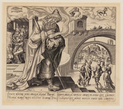 Winter, uit De vier seizoenen door Philips Galle
