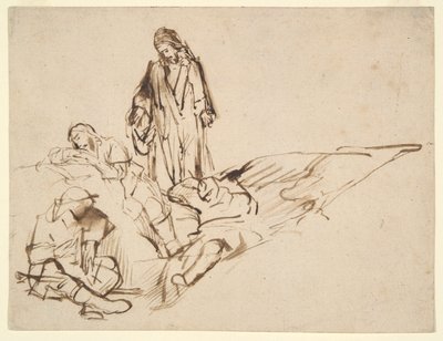 Studie van Christus en de slapende apostelen door Philips Koninck