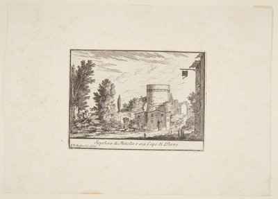 Graf van Metella of Capo di Bove door Philothée Francois Duflos