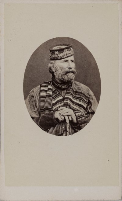Portret van Giuseppe Garibaldi 1807-1882, 1882 door Photo studio Alessandro Pavia.
