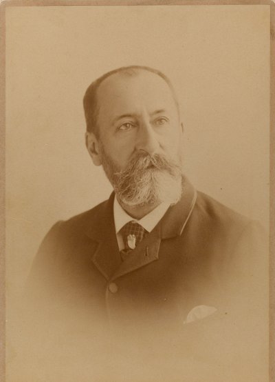 Portret van de componist Camille Saint-Saëns 1835-1921 door Photo studio J. Lacroix.