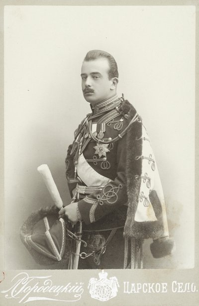 Grootvorst Boris Vladimirovich van Rusland 1877-1943, ca. 1900 door Photo studio L. Gorodetsky.