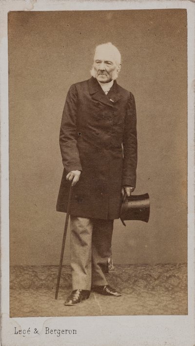 Portret van de componist Gustave Vogt door Photo studio Legé and Bergeron.