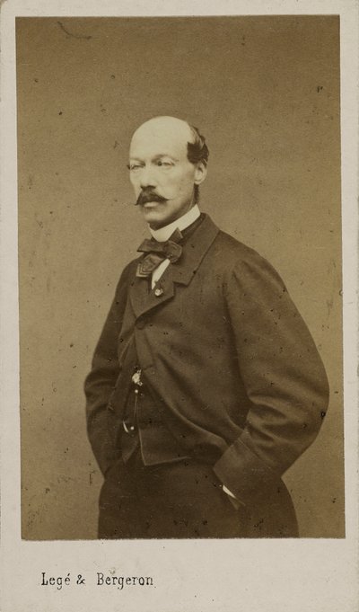 Portret van de Componist Alexandre Batta door Photo studio Legé and Bergeron.