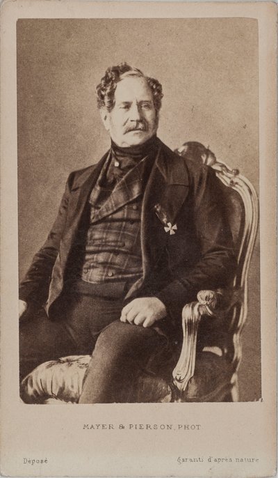 Portret van graaf Nikolai Alexeyevich Orlov door Photo studio Mayer and Pierson.