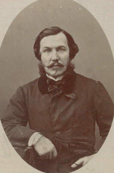 Portret van pianist en componist Alfred Quidant 1815-1893 door Photo studio Nadar.