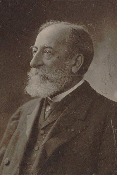 Portret van de componist Camille Saint-Saëns 1835-1921, 1910 door Photo studio Nadar.