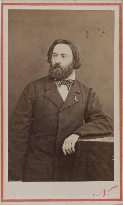 Portret van de pianist en componist Émile Prudent 1817-1863, ca 1860 door Photo studio Nadar.
