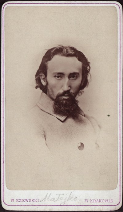 Portret van Jan Matejko 1838-1893, ca. 1880 door Photo studio Waleri Rzewuski.