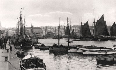 De Barbican, Plymouth, Devon, begin 20e eeuw door Photochrom Co Ltd of London