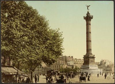 [Colonne de Juillet, Place de la Bastille, Parijs, Frankrijk]. door Photochrom Zürich