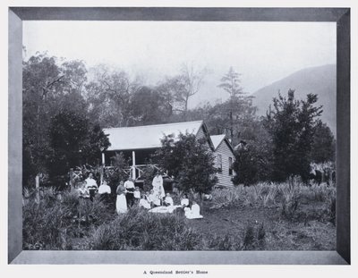 Het huis van een kolonist in Queensland door Photographer Australian