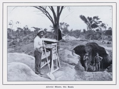Alluviale mijnwerkers, Ora Banda door Photographer Australian