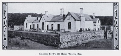 Het oude huis van Benjamin Boyd, Twofold Bay door Photographer Australian