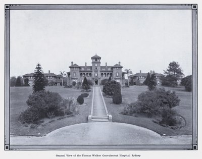 Algemeen uitzicht op het Thomas Walker Herstellingsoord, Sydney door Photographer Australian