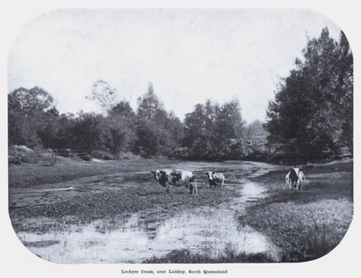 Lockyer Creek, nabij Laidley, Zuid-Queensland door Photographer Australian