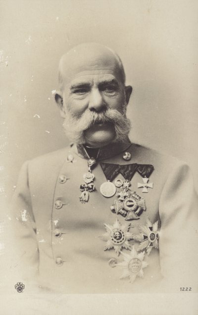 Frans Jozef I (z/w foto) door Photographer Austrian
