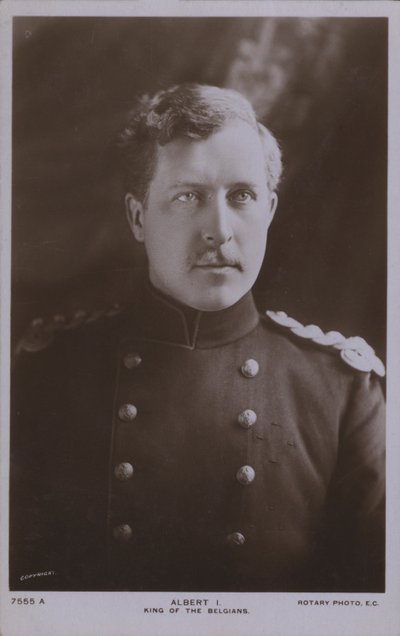 Albert I, Koning van België door Photographer Belgian