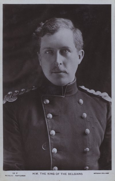 Albert I, Koning van België door Photographer Belgian