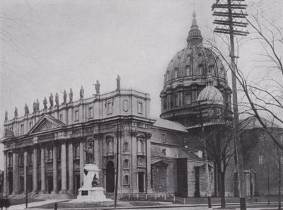 St. James Cathedral, Montreal (zwart-wit foto) door Photographer Canadian