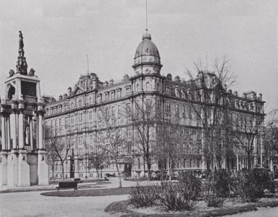 Windsor Hotel en Sir John A Macdonald Monument, Montreal door Photographer Canadian