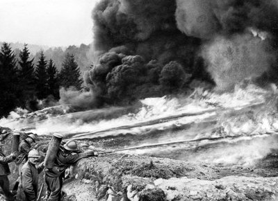 Franse Soldaten in de Loopgraven, Chemin des Dames door Photographer French