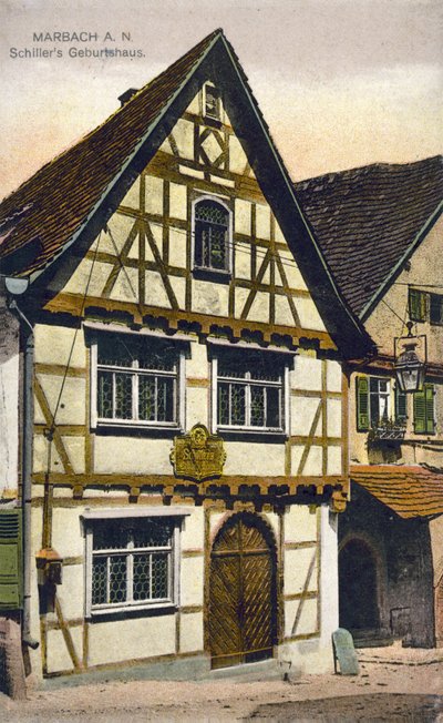 Geboorteplaats van Friedrich Schiller, Marbach am Neckar, Duitsland door Photographer German