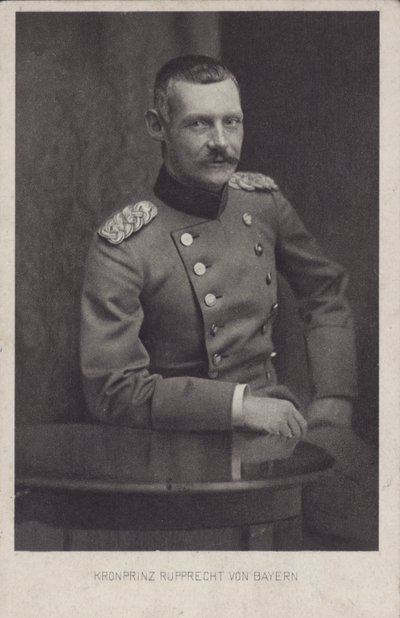 Kroonprins Rupprecht van Beieren, Duitse militaire commandant van de Eerste Wereldoorlog door Photographer German