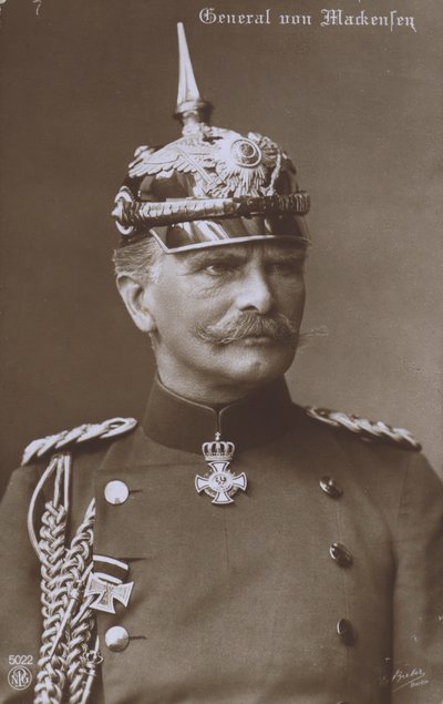 Veldmaarschalk August von Mackensen, Duitse militaire commandant van de Eerste Wereldoorlog door Photographer German