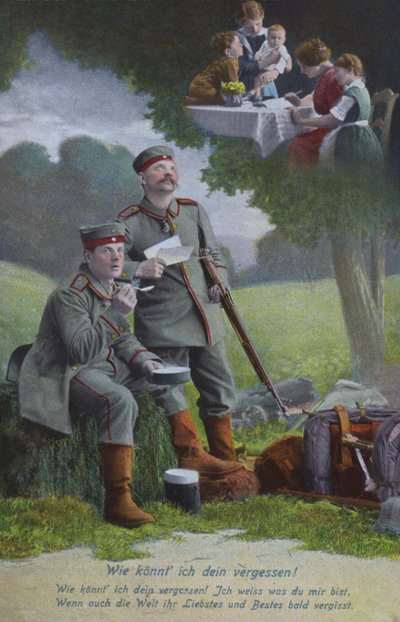 Duitse soldaten dromen van thuis door Photographer German