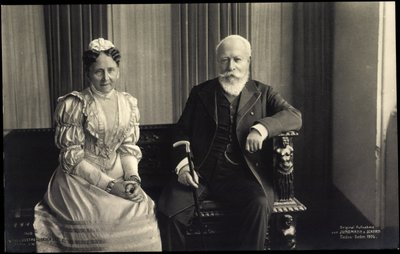 Groot Hertogin Luise van Baden, Friedrich I, Liersch door Photographer German