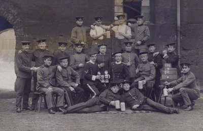 Groep Duitse soldaten door Photographer German