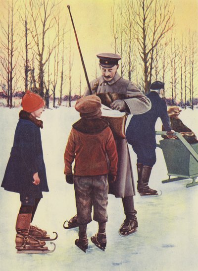 In de winter gaat deze Duitse postbode zijn ronde op schaatsen door Photographer German