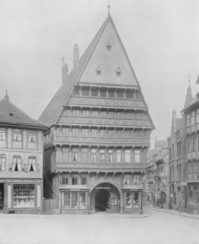Knochenhauer-Amtshaus (zw/w foto) door Photographer German