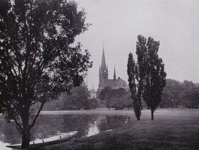 Leipzig: Johannapark met Lutherkerk door Photographer German