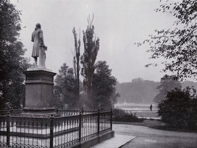 Leipzig: Rosental-Partie Met Gellert-Denkmal door Photographer German