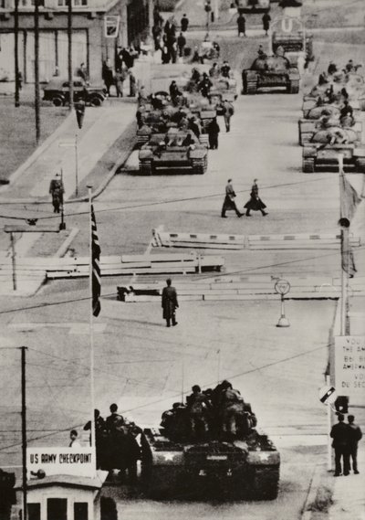 Oktober 1961, Berlijn Friedrichstrasse door Photographer German