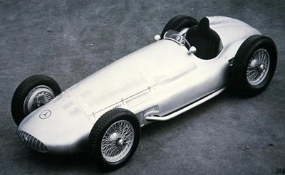 Het 3 liter Mercedes Benz Grand Prix model door Photographer German