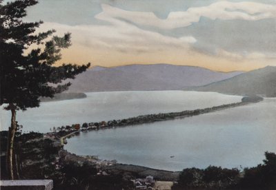 Japan, ca. 1912: Amano-Hashidate, een van de drie meest bekende scènes van Japan; Ongeveer 80 mijl van Kyoto door Photographer Japanese