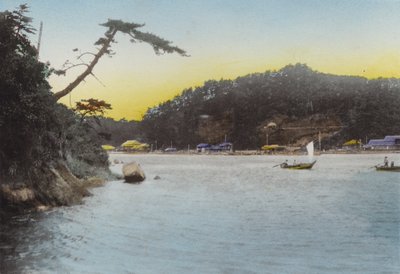 Japan, ca. 1912: Ondo-straat, Aki door Photographer Japanese